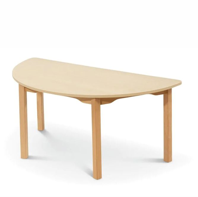 Halbrundtisch 120 x 60 cm laminiert, 5 Farben, 7 Höhen